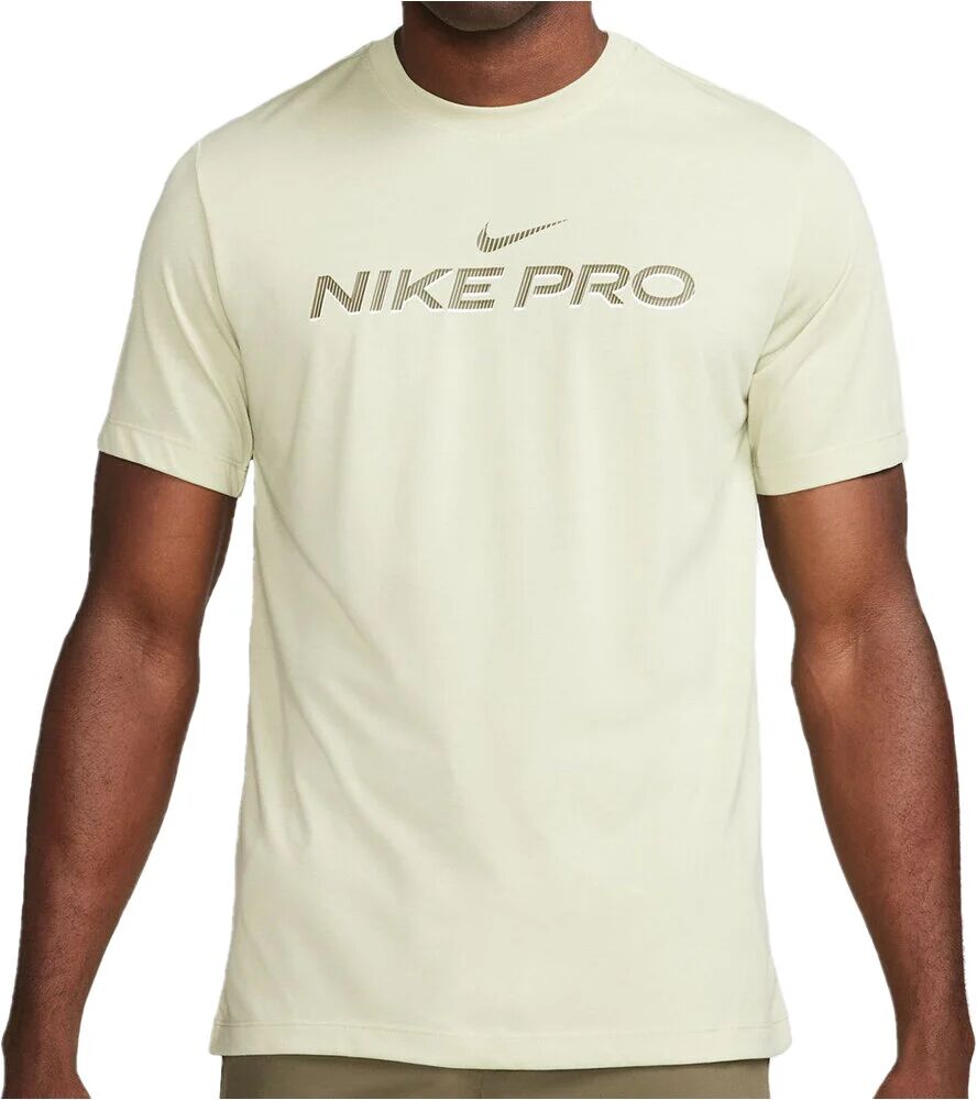 Nike dri-fit pro camiseta fitness hombre Beige (L)