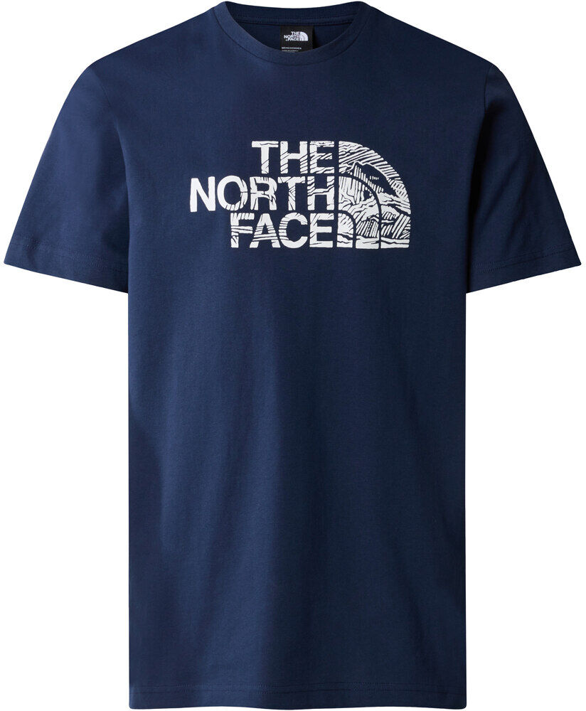 The North Face woodcut dome camiseta montaña manga corta hombre Azul (M)