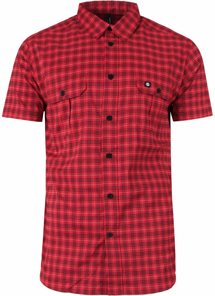 Ternua -2-biel fms camisa montaña manga corta hombre Rojo (L)