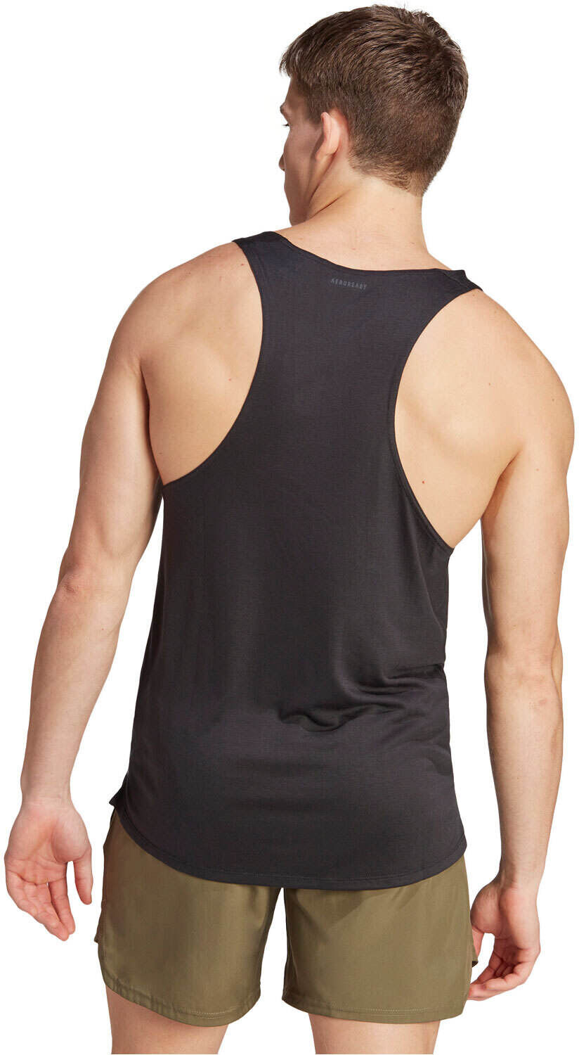 Adidas stringer camiseta tirantes fitness hombre Negro (S)