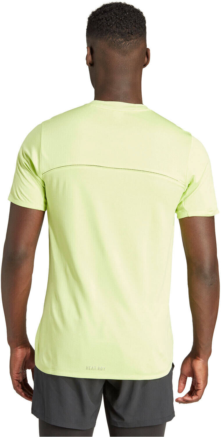 Adidas designed 4 training heatrdy hiit camiseta fitness hombre Verde (XL)