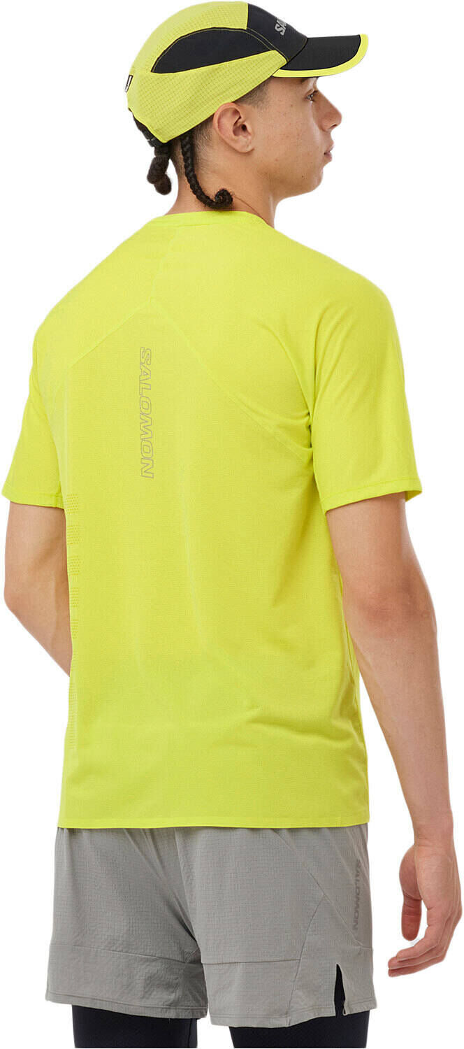 Salomon sense aero gfx camisetas trail running manga corta hombre Lila (XXL)