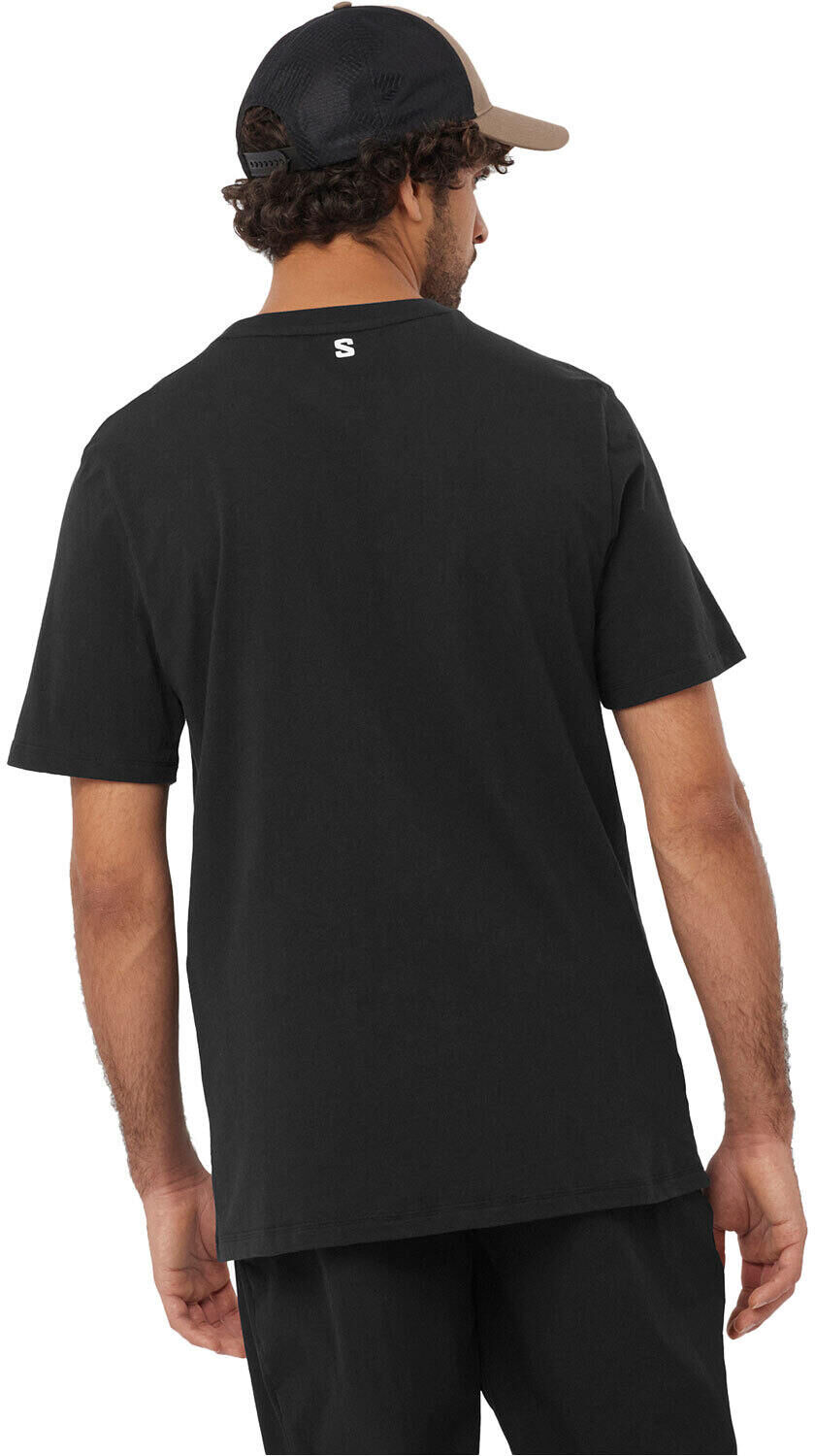 Salomon graphic camiseta montaña manga corta hombre Negro