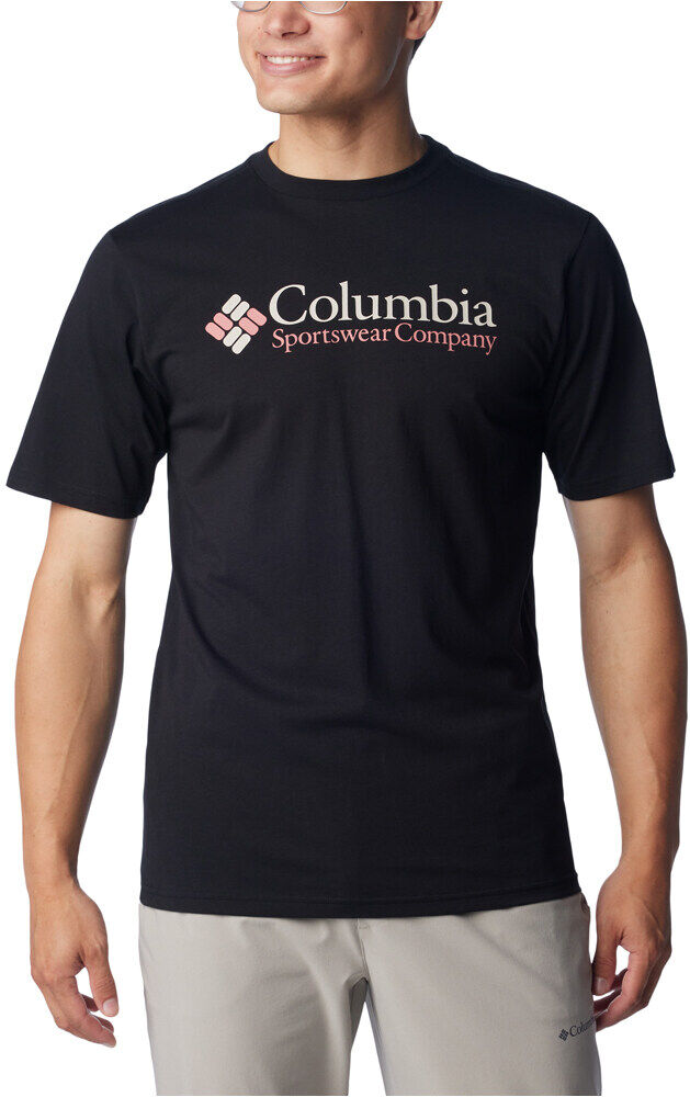 Columbia csc basic logo camiseta montaña manga corta hombre Negro (S)