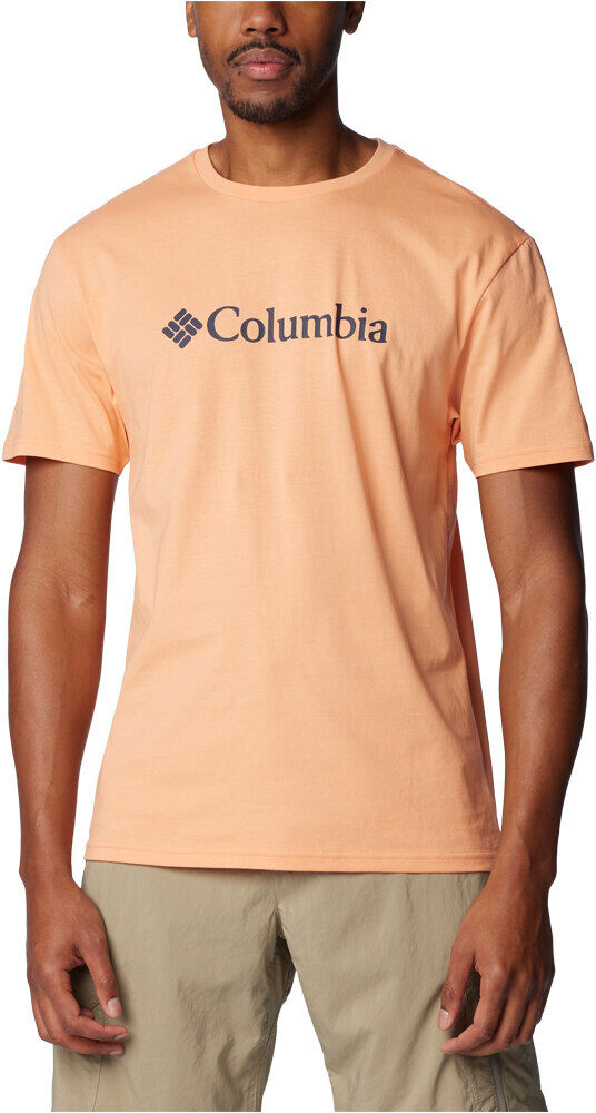 Columbia csc basic logo short sleeve camiseta montaña manga corta hombre Naranja (L)