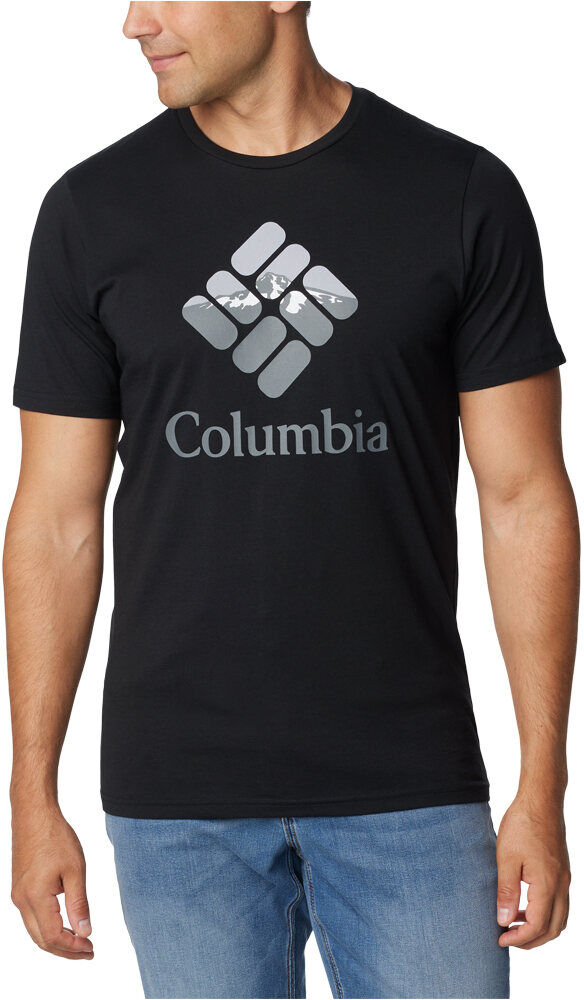 Columbia rapid ridge camiseta montaña manga corta hombre Negro (S)