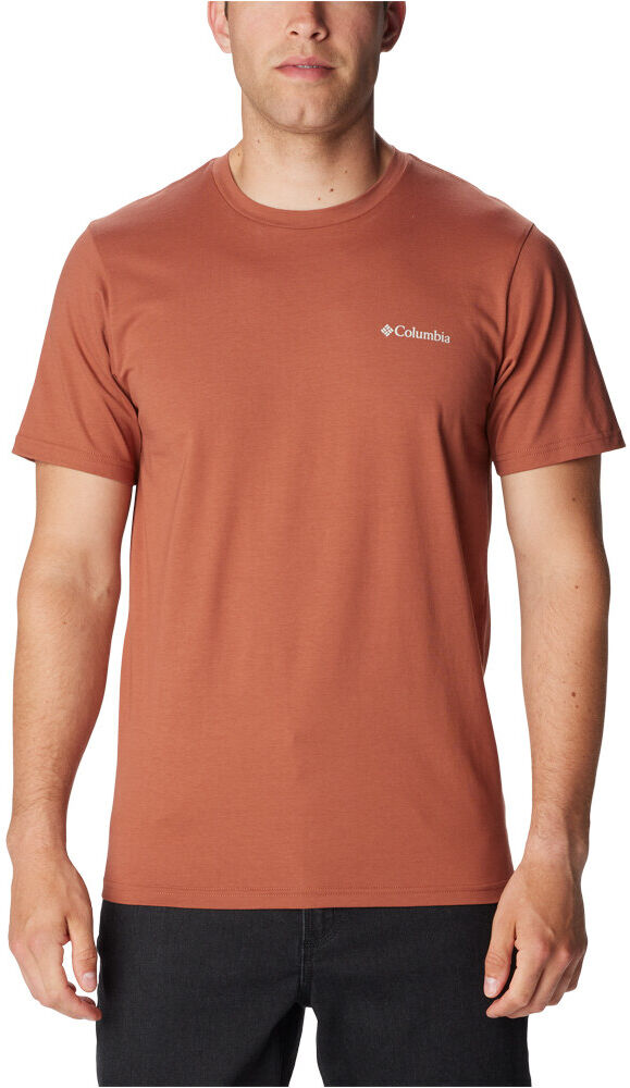 Columbia rapid ridge back graphic tee ii camiseta montaña manga corta hombre Rojo (M)