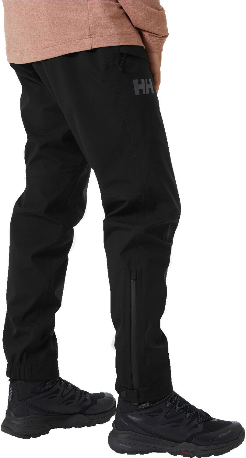 Helly Hansen verglas 3 capas pantalón impermeable hombre Negro (L)