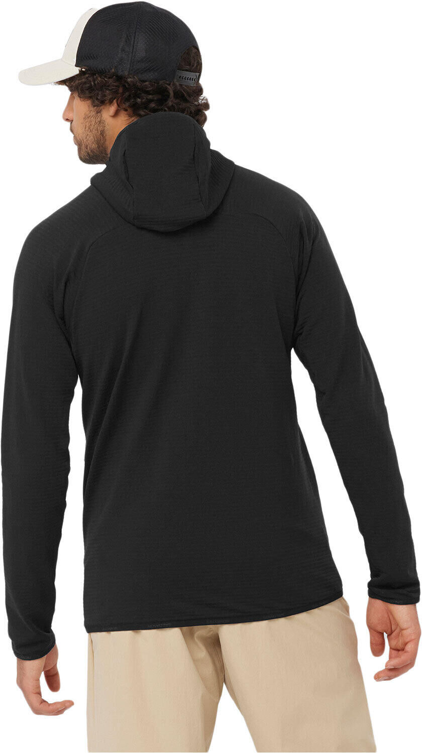 Salomon essential ltwarm hd forro polar hombre Negro (XL)