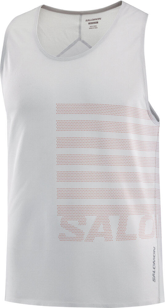 Salomon sense aero gfx camisetas trail running tirantes hombre Gris (L)