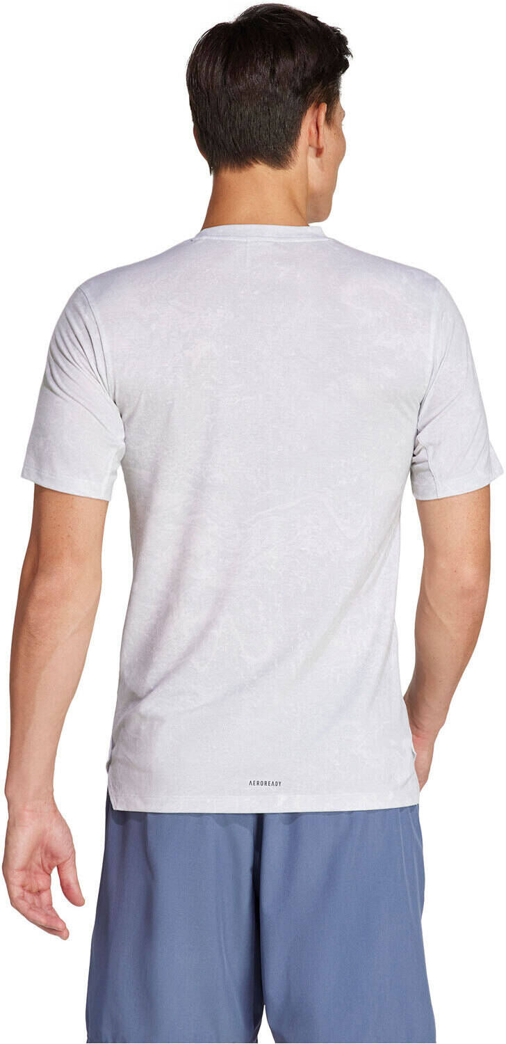 Adidas power workout camiseta fitness hombre Blanco (S)