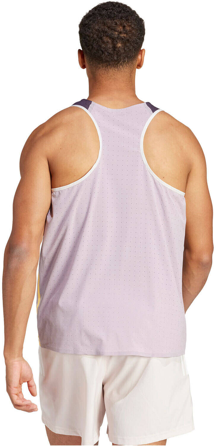 Adidas promo singlet camiseta entrenamiento tirantes hombre Morado (S)