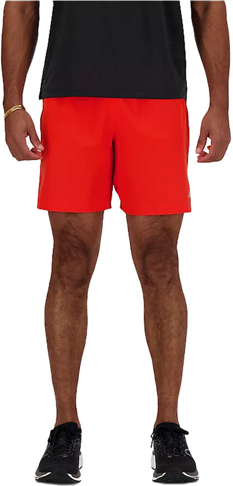 New Balance rc seamless short 7in pantaloneta técnica hombre Rojo (M)