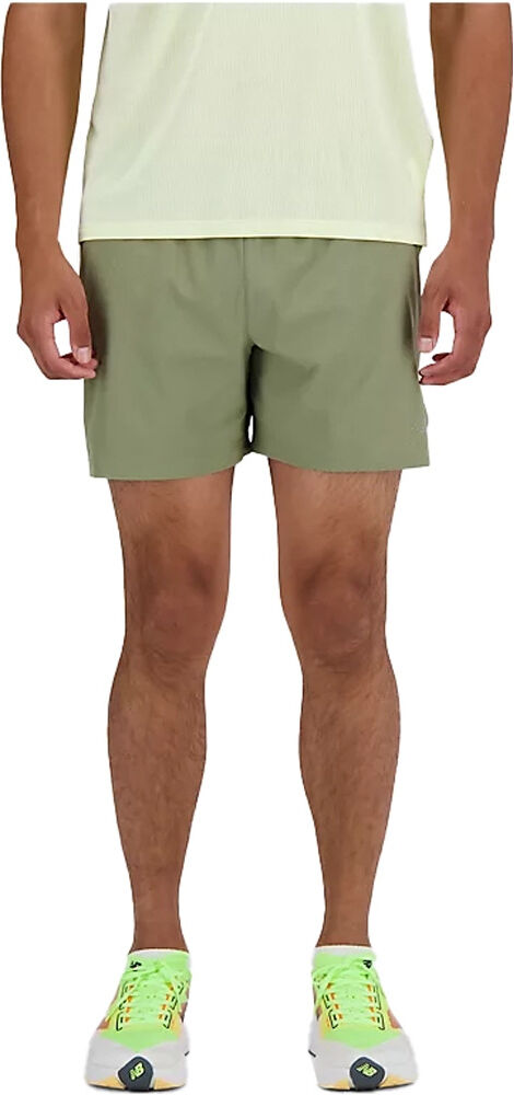 New Balance rc short 5 pantaloneta técnica hombre Verde (XL)