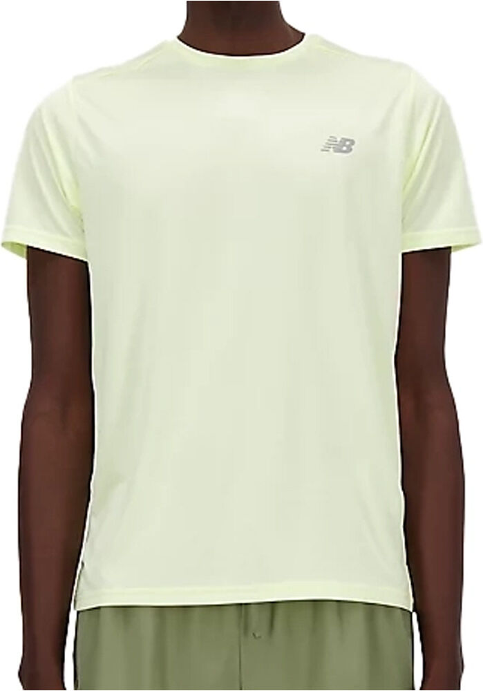 New Balance run t-shirt camiseta técnica manga corta hombre Verde (L)