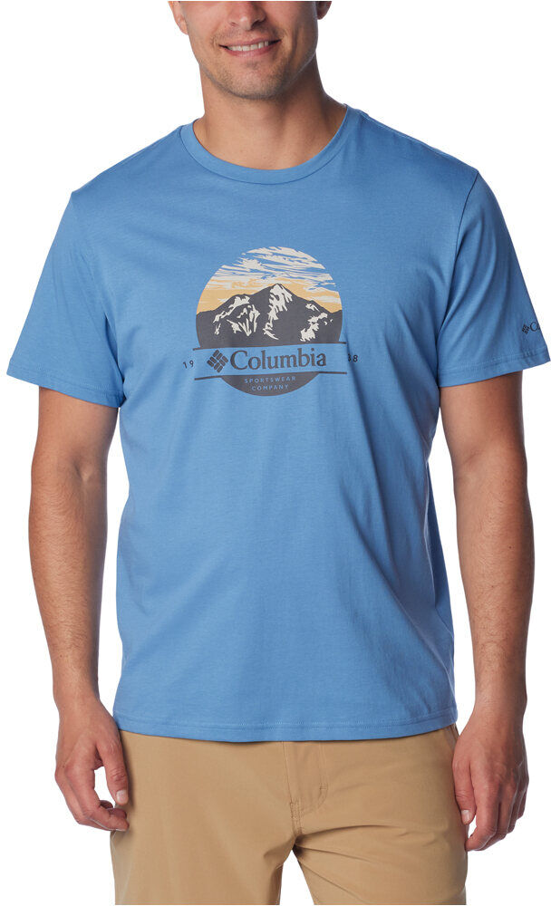 Columbia paht lake ii camiseta montaña manga corta hombre Azul (M)