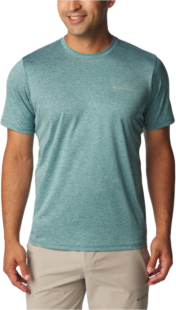 Columbia hike camiseta montaña manga corta hombre Verde (L)