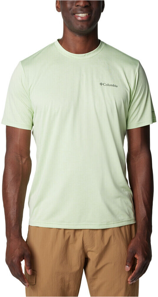 Columbia hike camiseta montaña manga corta hombre Verde (S)