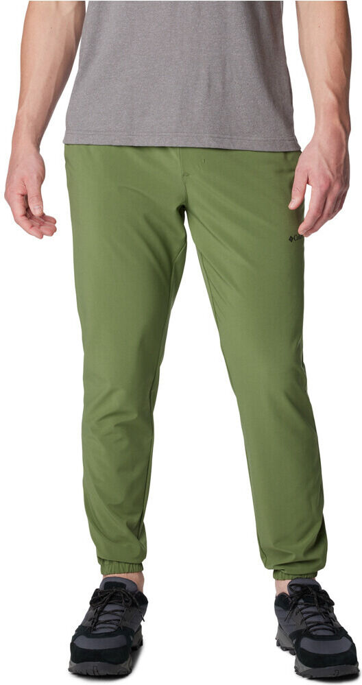 Columbia hike pantalón montaña hombre Verde (XL)