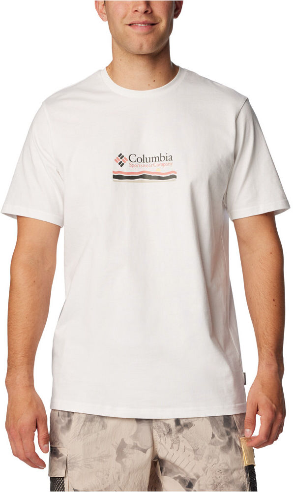 Columbia explorers canyon camiseta montaña manga corta hombre Blanco (XS)