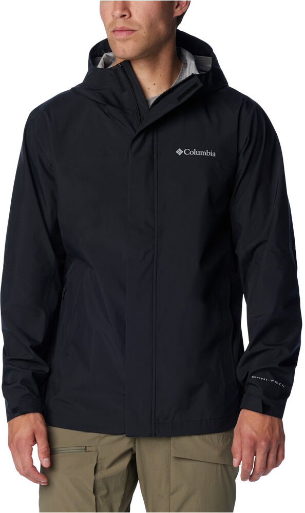 Columbia wahkeena falls 3l chaqueta impermeable hombre Negro (L)