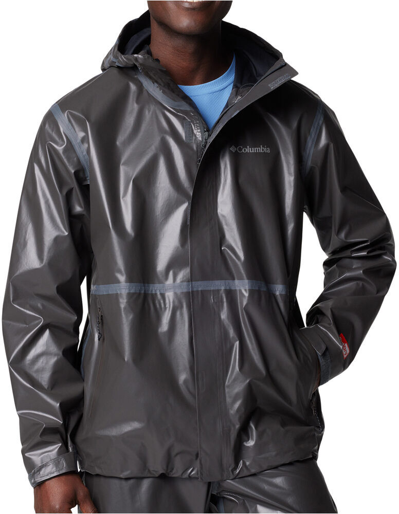 Columbia outdry extreme hikelite chaqueta impermeable hombre Negro (XL)