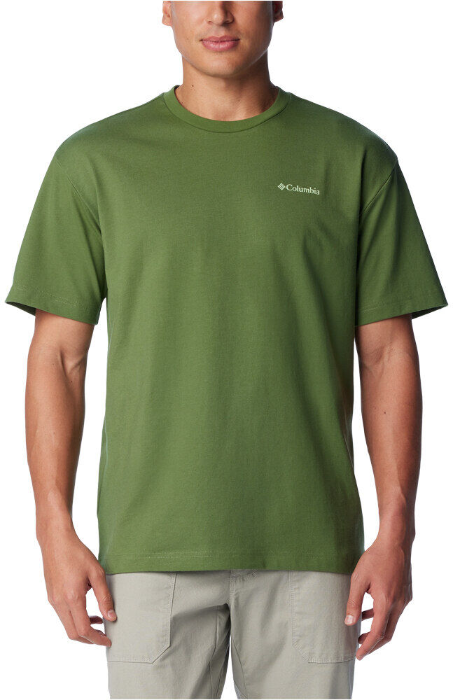 Columbia burnt lake camiseta montaña manga corta hombre Verde (XL)