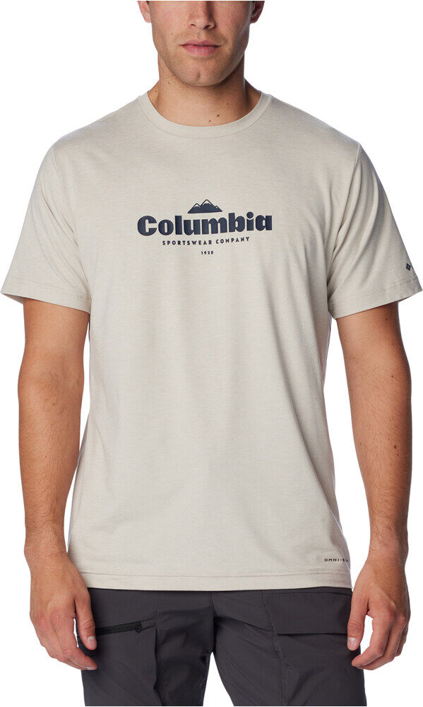 Columbia kwick hike camiseta montaña manga corta hombre Marron (S)