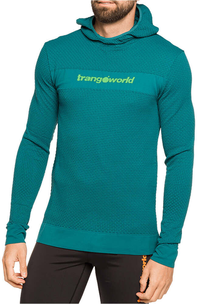 Trango tromso camisetas trail running manga larga hombre Verde (M)