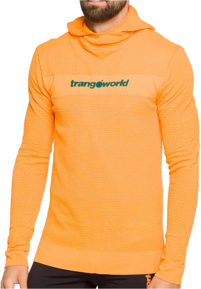 Trango tromso camisetas trail running manga larga hombre Naranja (L)