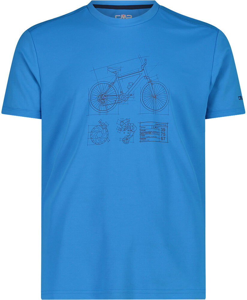 Cmp man t-shirt camiseta montaña manga corta hombre Azul (50)