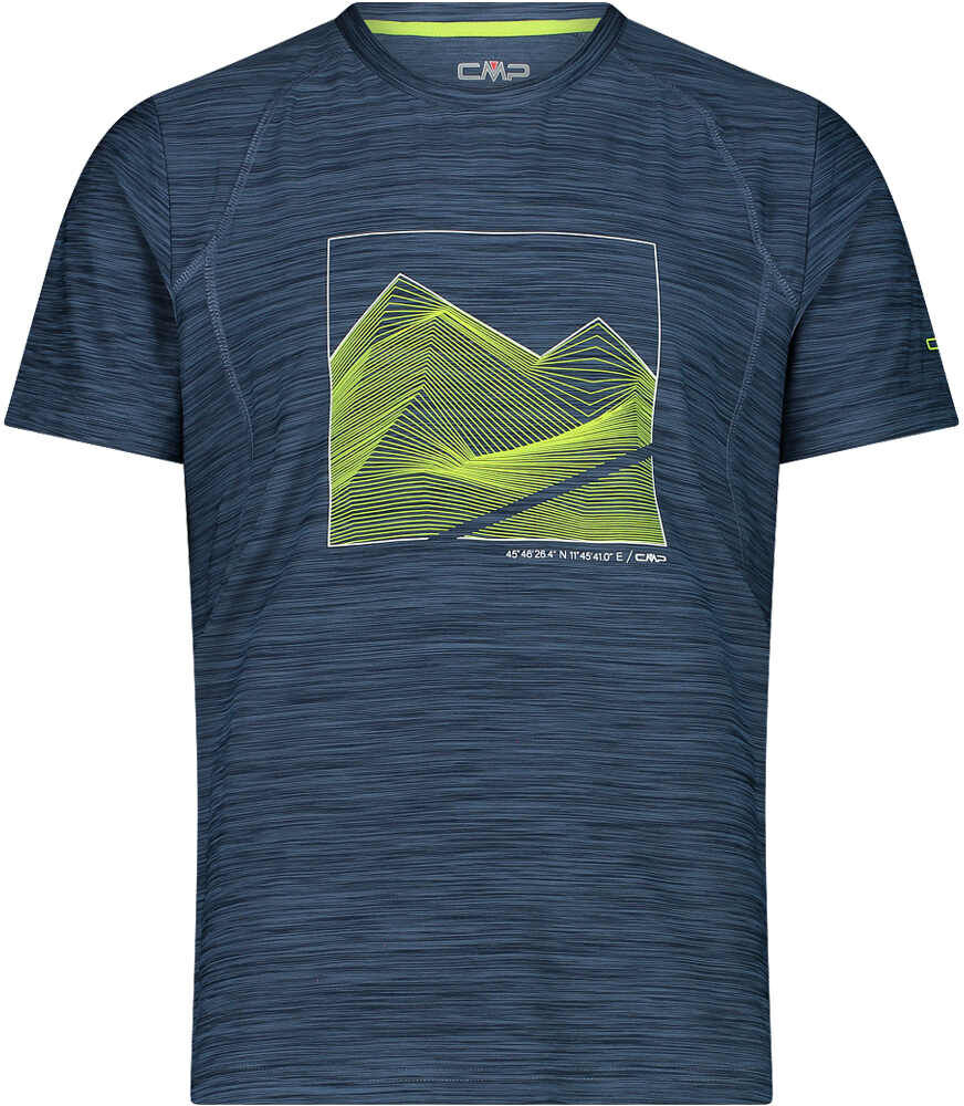 Cmp man t-shirt camiseta montaña manga corta hombre Azul (54)