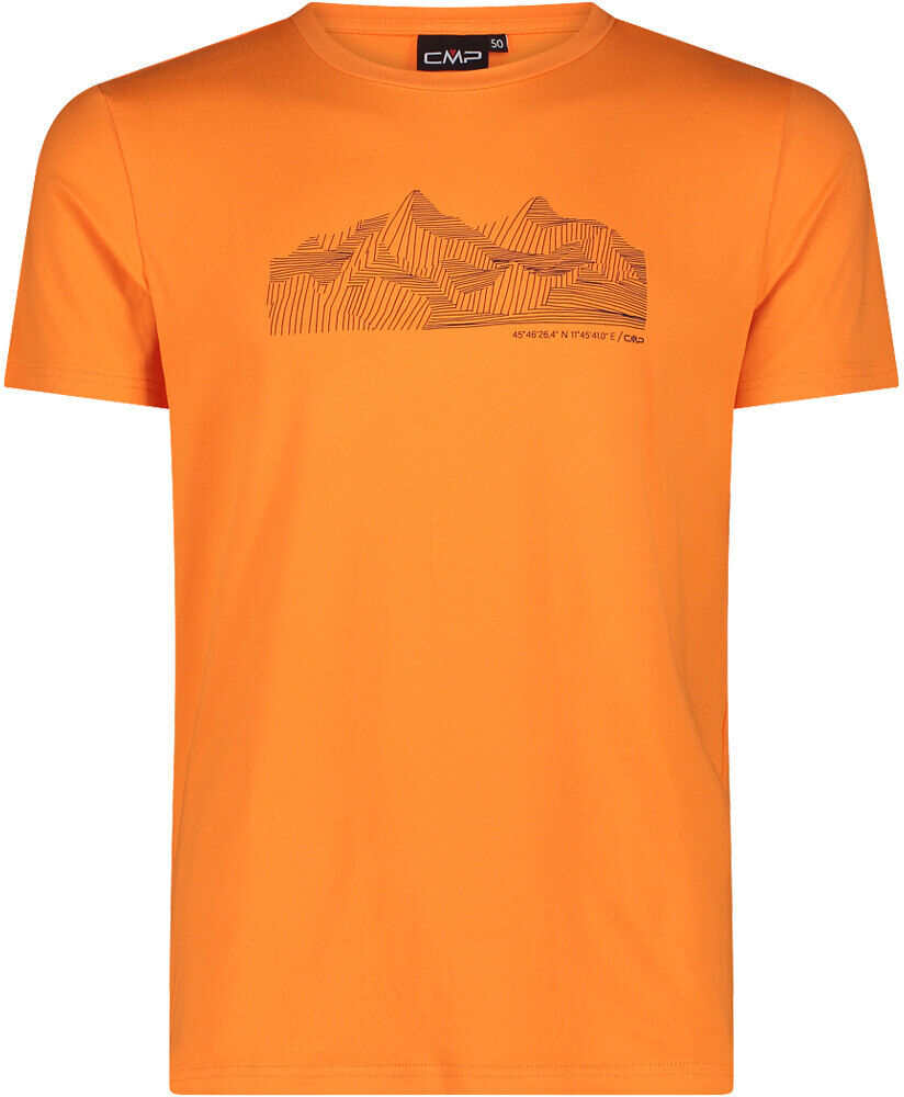 Cmp man t-shirt camiseta montaña manga corta hombre Naranja (58)