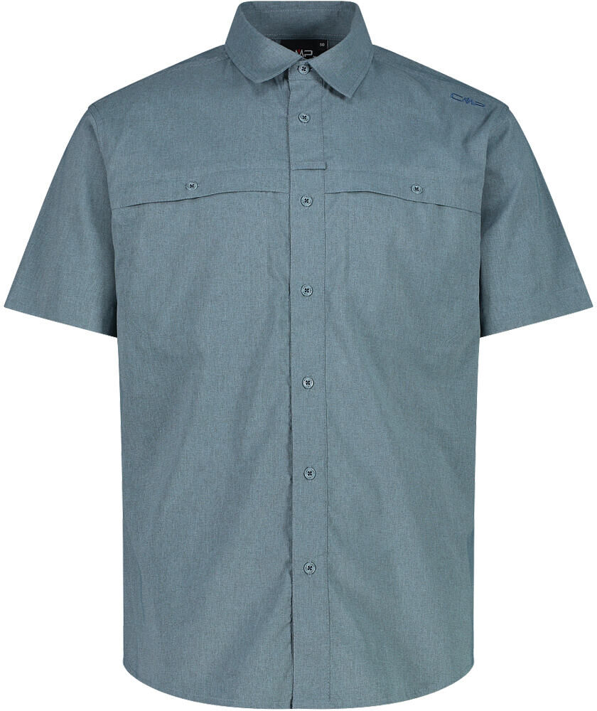 Cmp man shirt camisa montaña manga corta hombre Verde (54)