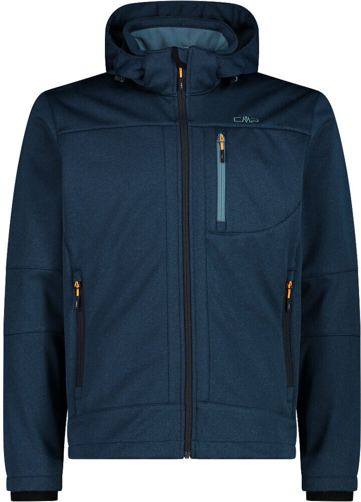 Cmp man jacket zip hood chaqueta softshell hombre Azul (50)