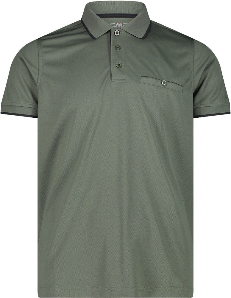 Cmp man polo camiseta montaña manga corta hombre Verde (54)