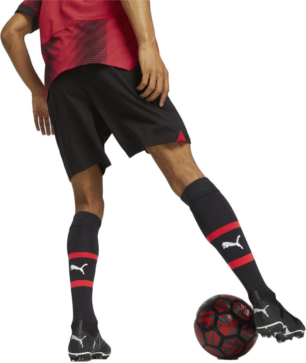 Puma milan 23/24 primera equipacion pantalones fútbol oficiales Negro (L)