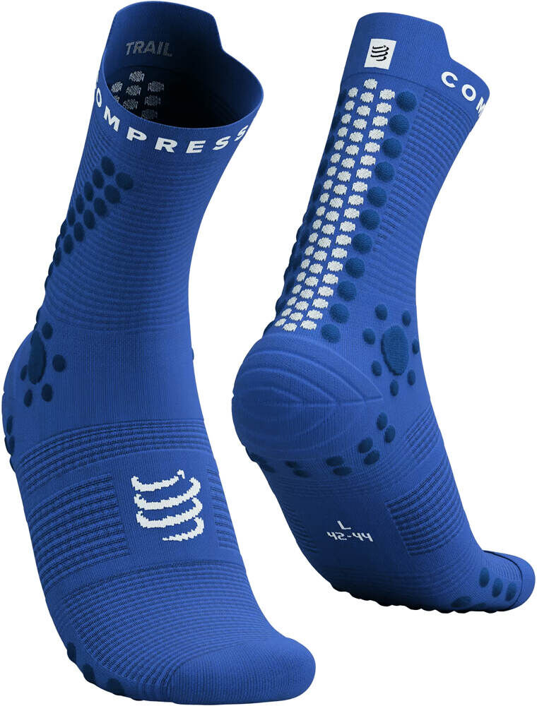 Compressport pro racing socks v40 trail calcetines running Azul