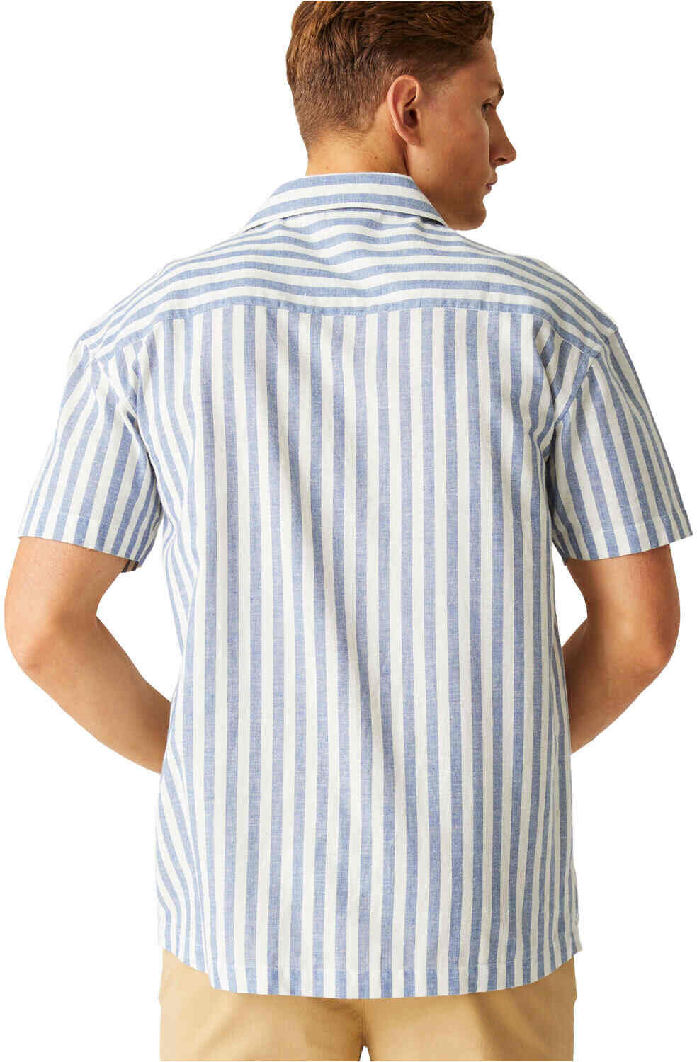 Regatta shorebay camisa montaña manga corta hombre Azul (M)