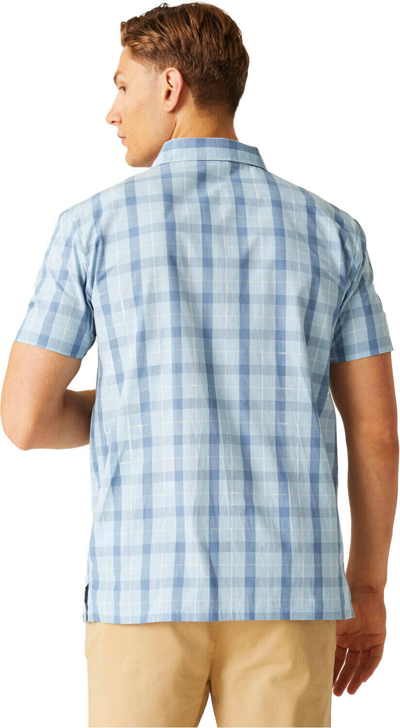 Regatta denmoor camisa montaña manga corta hombre Azul (L)