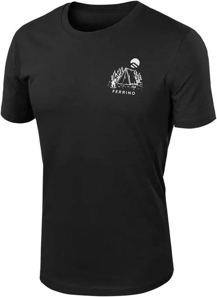 Ferrino retro 20 camiseta montaña manga corta hombre Negro (XS)