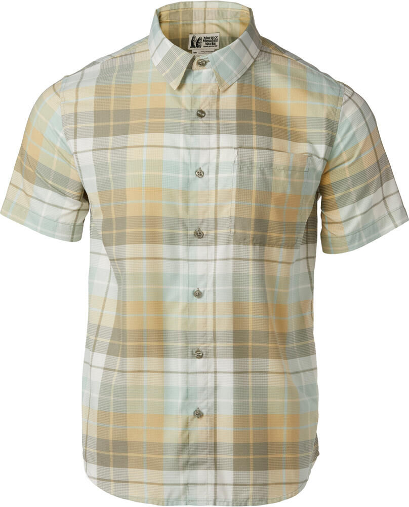 Marmot aerobra novelty camisa montaña manga corta hombre Gris (S)