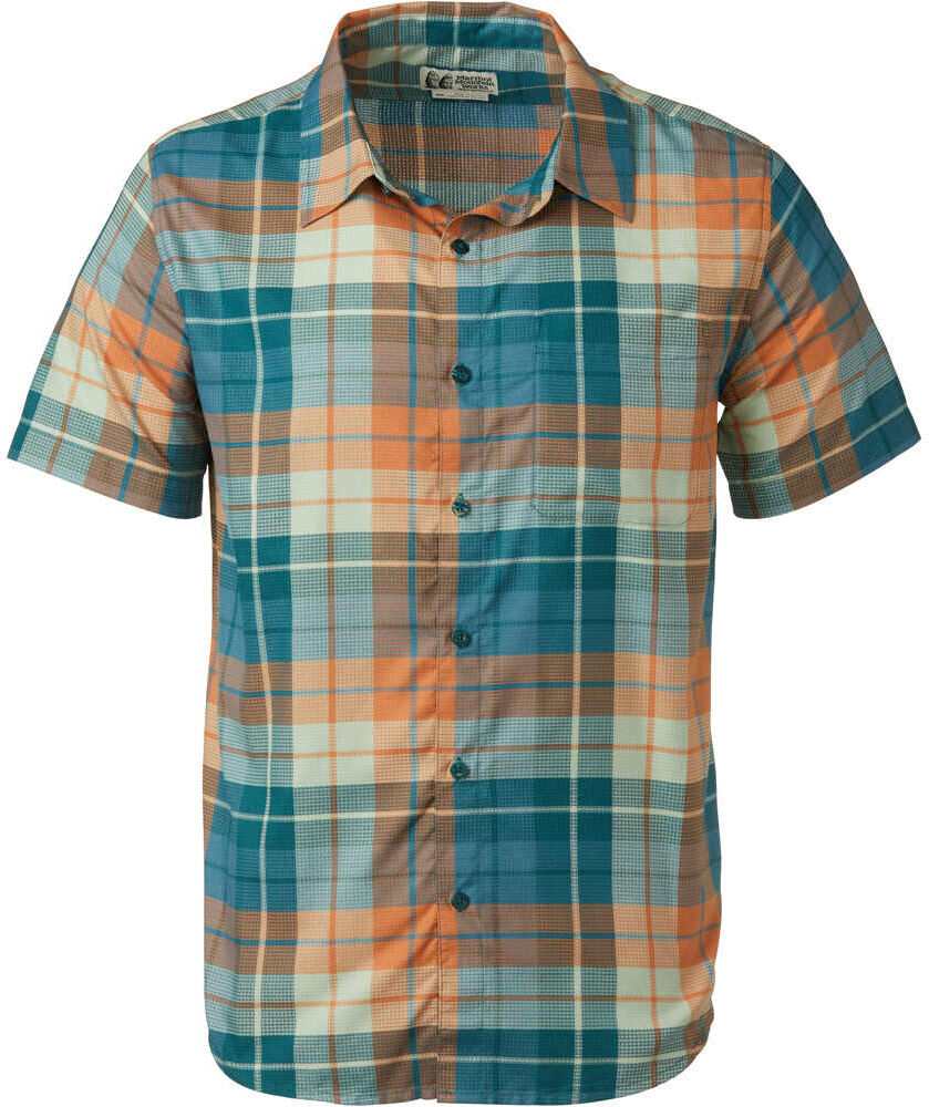 Marmot aerobra novelty camisa montaña manga corta hombre Verde (S)