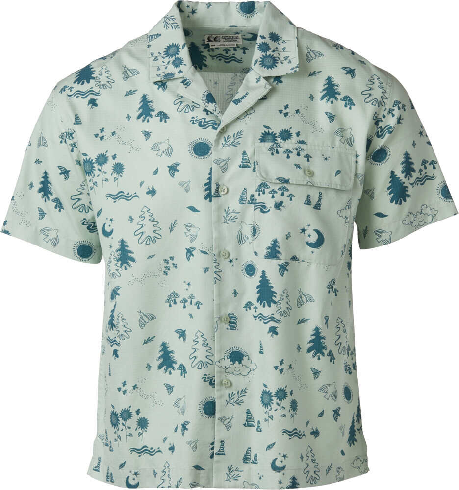 Marmot muir camp novelty camisa montaña manga corta hombre Verde (XXL)