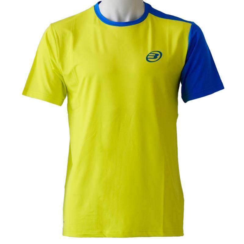 Camiseta Bullpadel Challenger Amarillo Limon Fluor Azul Real -  -XL