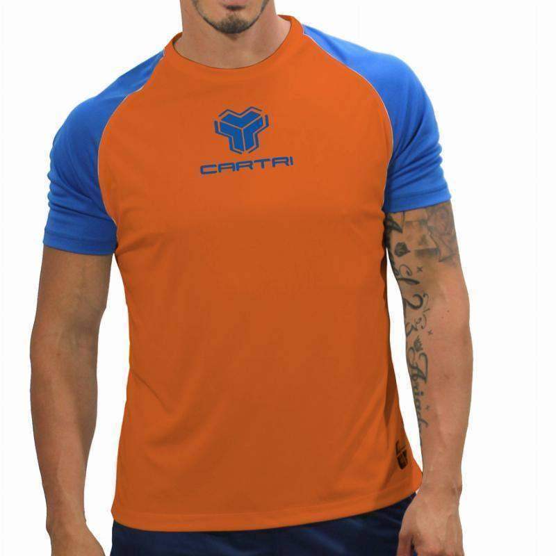 Camiseta Cartri Match Naranja Azul -  -XXL