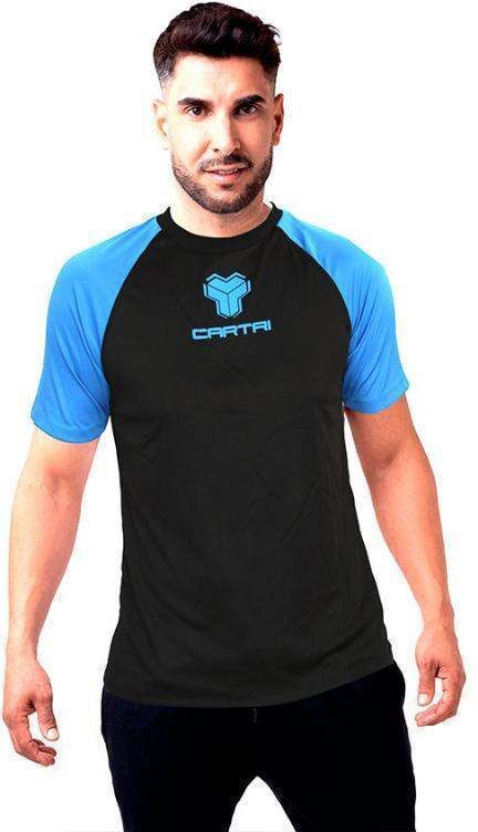 Camiseta Cartri Match Negro Azul -  -XXXL