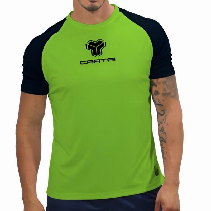 Camiseta Cartri Match Verde Negro -  -XXXL