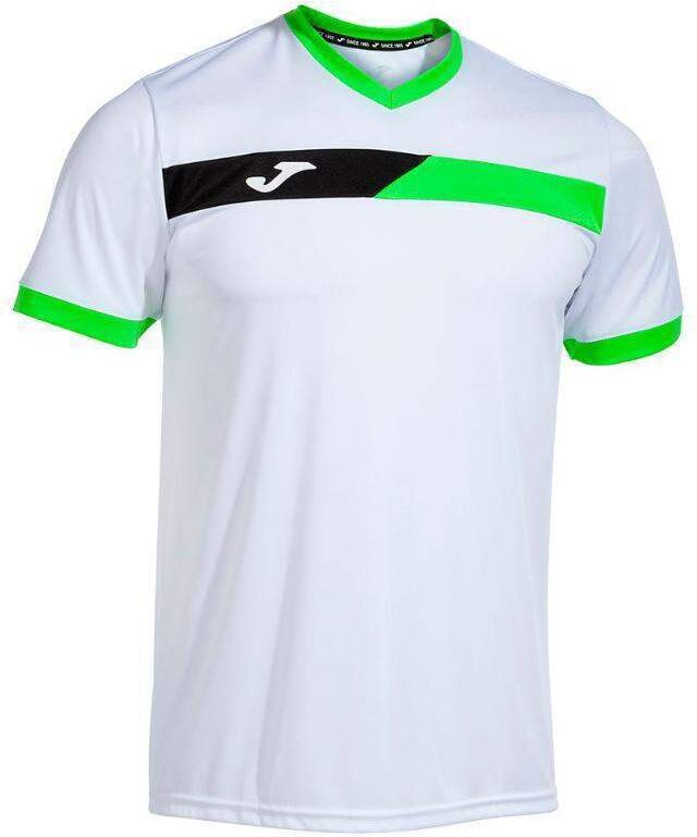 Camiseta Joma Court Blanco Verde Fluor Negro -  -M