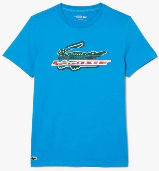 Camiseta Lacoste Sport Algodon Ecologico Azul -  -M